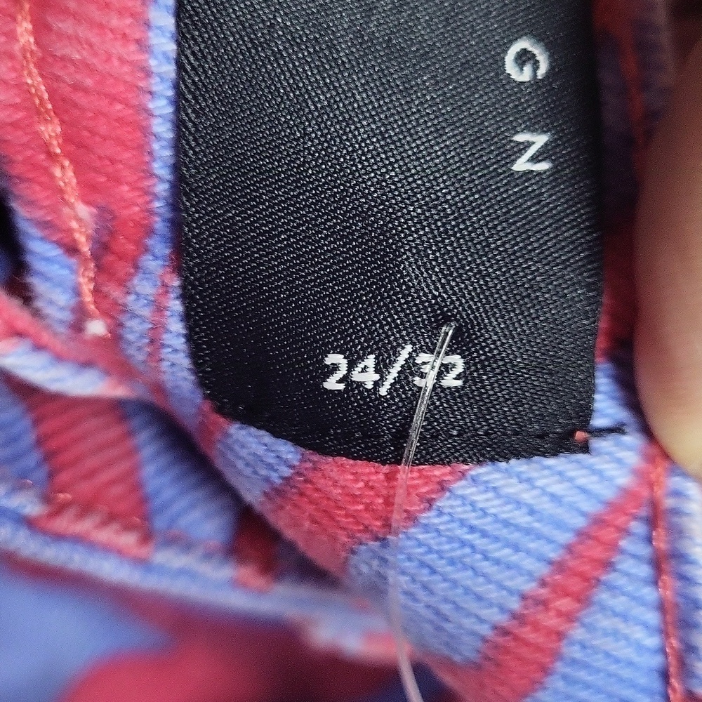 asos crazy jeans 24 NWT pink blue tiger print - Picture 4 of 5
